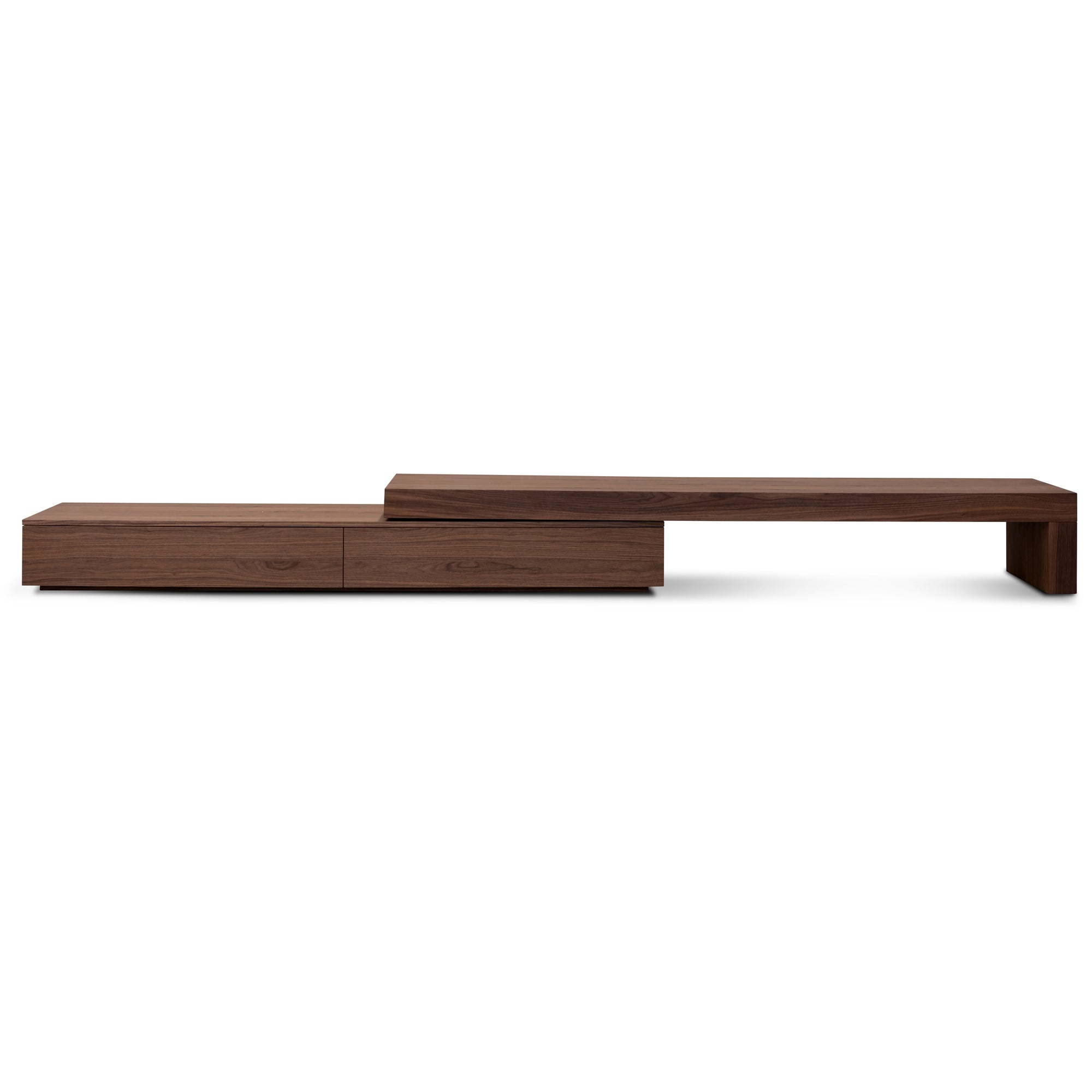 Extendable Entertainment TV Unit - Walnut - image 2
