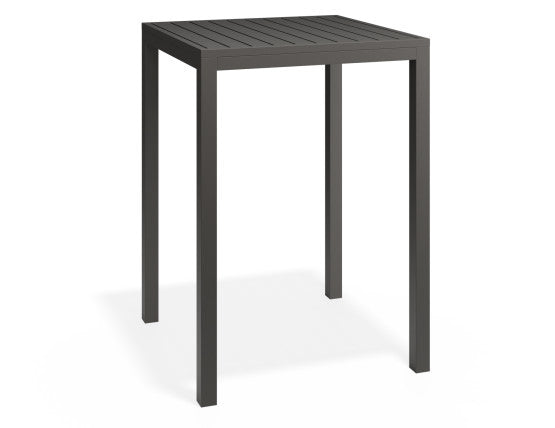 Halki Table - Outdoor - High Bar - Matt Charcoal 77 x 77cm