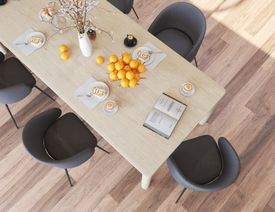 Henley Dining Chair - Black Legs - Anthracite Fabric
