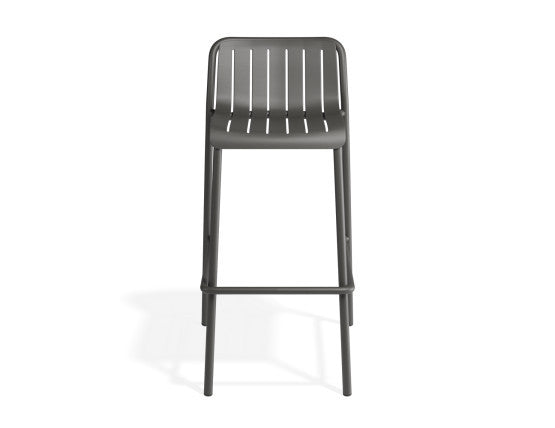 Roku Outdoor Bar Stool in Matt Charcoal