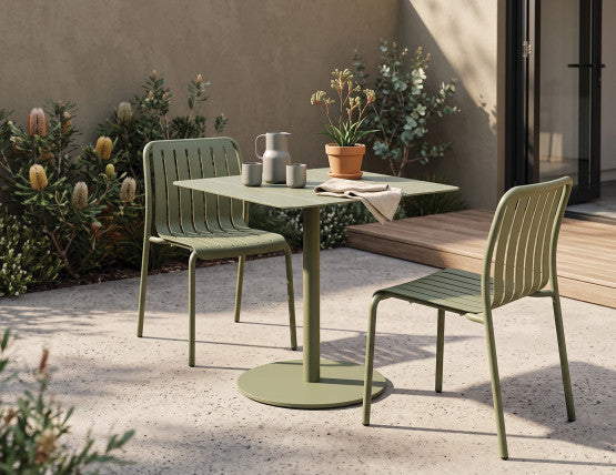 Roku Cafe Table - Outdoor - Eucalyptus Green - 65 x 65cm Table Top