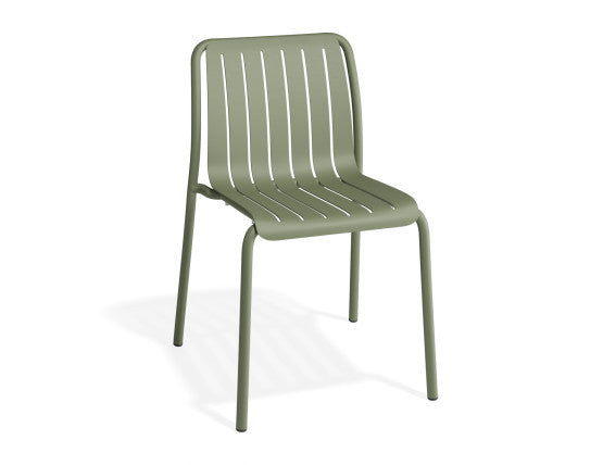 Roku Outdoor Dining Chair in Matt Eucalyptus Green - No Cushion