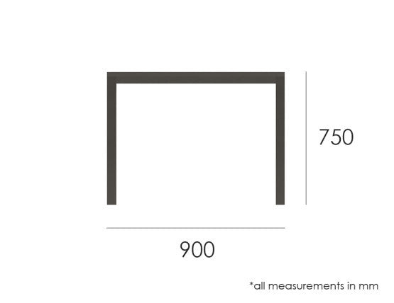 Halki Table - Outdoor - 90cm x 90cm - White