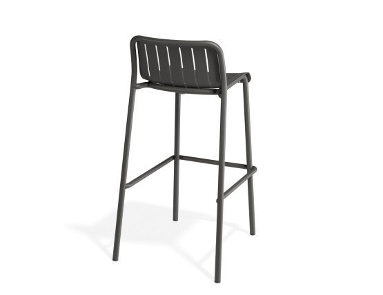 Roku Outdoor Bar Stool in Matt Charcoal