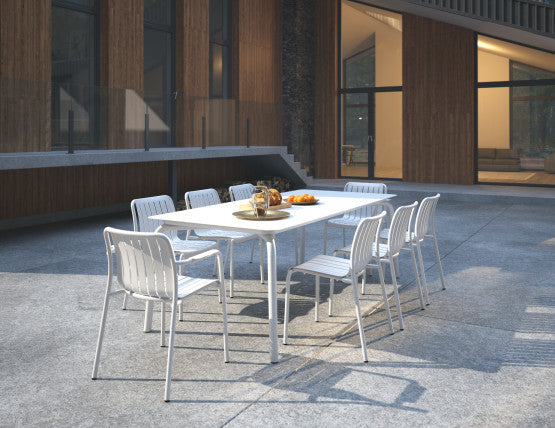 Roku Outdoor Armchair in Matt White - No Cushion