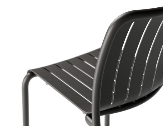 Roku Outdoor Dining Chair in Matt Charcoal - No Cushion