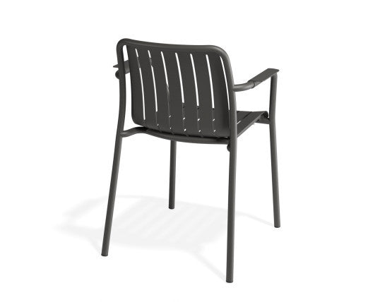 Roku Outdoor Armchair in Matt Charcoal - No Cushion