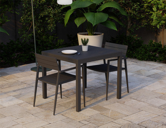 Halki Table - Outdoor - 90cm x 90cm - Charcoal