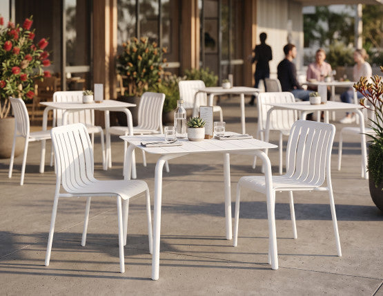 Roku Outdoor Dining Chair - Matt White