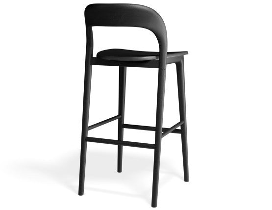 Mia Stool - Black  - 66cm Seat Height (Kitchen Bench height)
