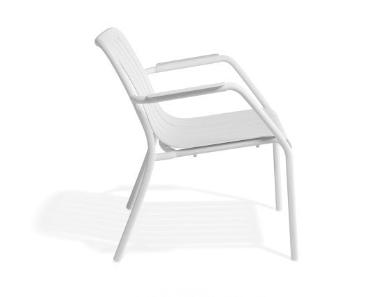 Roku Outdoor Lounge Chair in Matt White