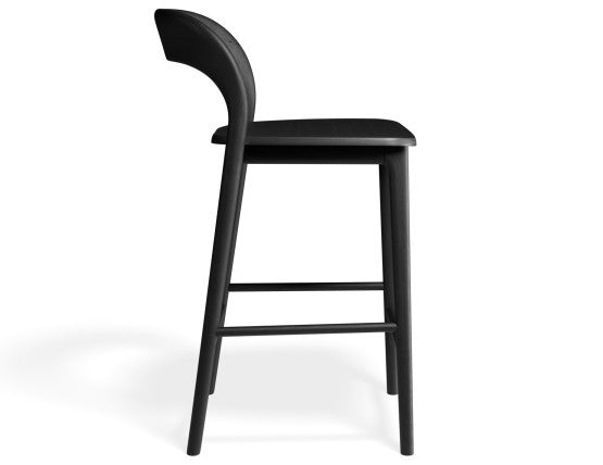 Mia Stool - Black  - 66cm Seat Height (Kitchen Bench height)