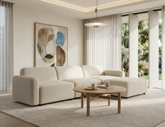 Nordica Coffee Table - Round - 96Dia - Solid Oak
