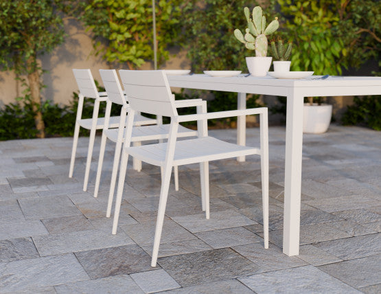 Halki Table - Outdoor - 220cm x 100cm - White