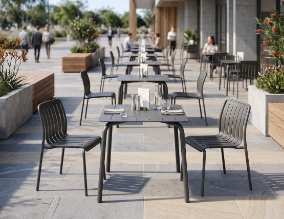 Roku Outdoor Dining Chair in Matt Charcoal - No Cushion
