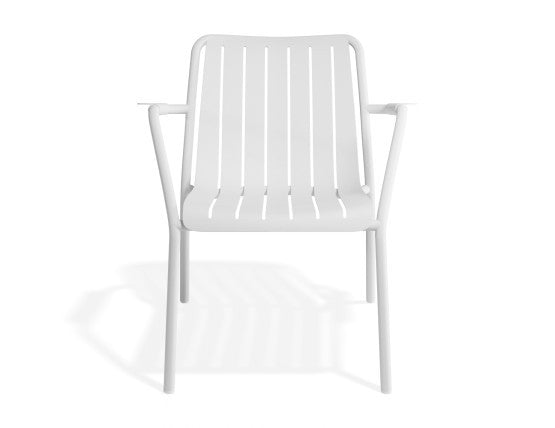 Roku Outdoor Lounge Chair in Matt White