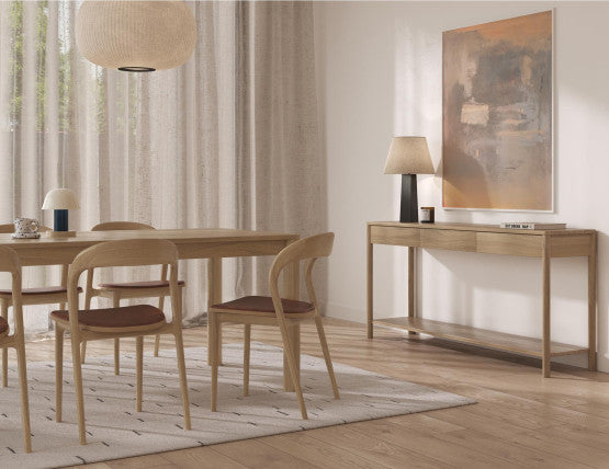Nordica Dining Table - Solid Oak - 240 x 100cm
