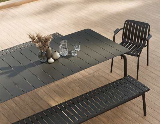 Roku Outdoor Armchair in Matt Charcoal - No Cushion