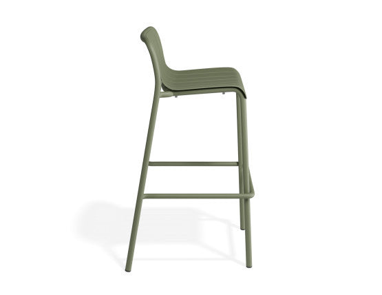 Roku Outdoor Bar Stool in Matt Eucalyptus Green