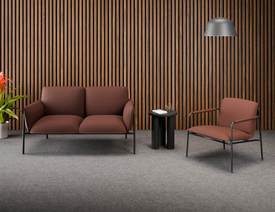 Charlie 2 Seat Sofa - Terracotta Rust