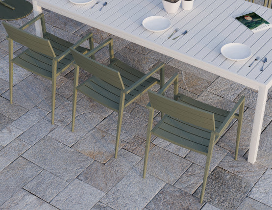 Halki Table - Outdoor - 220cm x 100cm - White