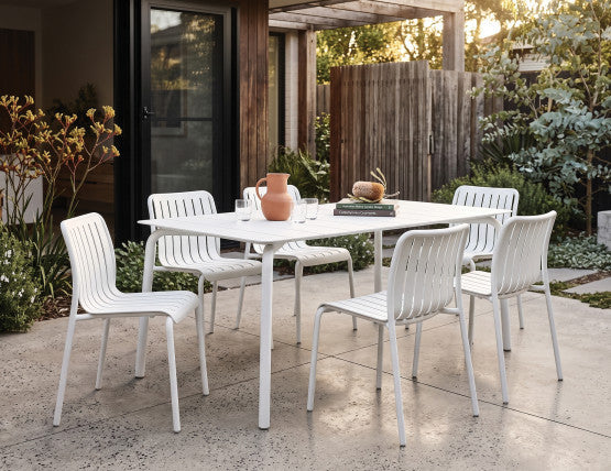 Roku Outdoor Dining Chair - Matt White