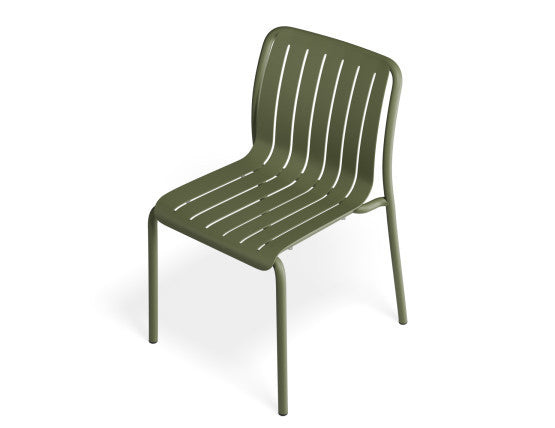 Roku Outdoor Dining Chair in Matt Eucalyptus Green - No Cushion