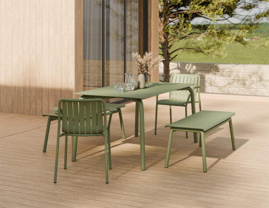 Roku Outdoor Armchair in Matt Eucalyptus Green - No Cushion