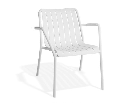 Roku Outdoor Lounge Chair in Matt White
