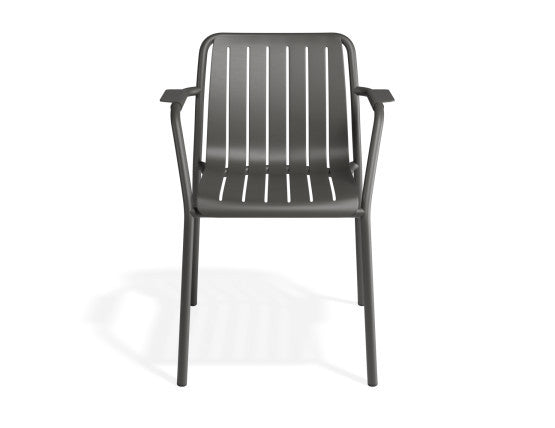 Roku Outdoor Armchair in Matt Charcoal - No Cushion