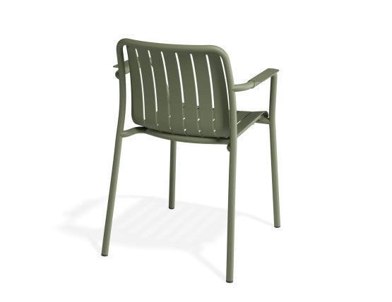 Roku Outdoor Armchair in Matt Eucalyptus Green - No Cushion