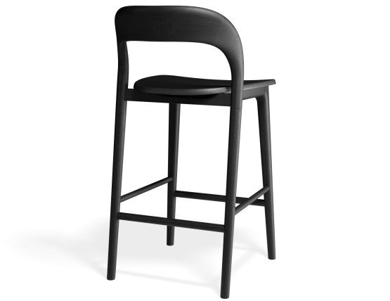 Mia Stool - Black  - 66cm Seat Height (Kitchen Bench height)