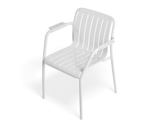 Roku Outdoor Armchair in Matt White - No Cushion