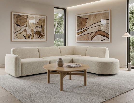 Nordica Coffee Table - Round - 96Dia - Solid Oak