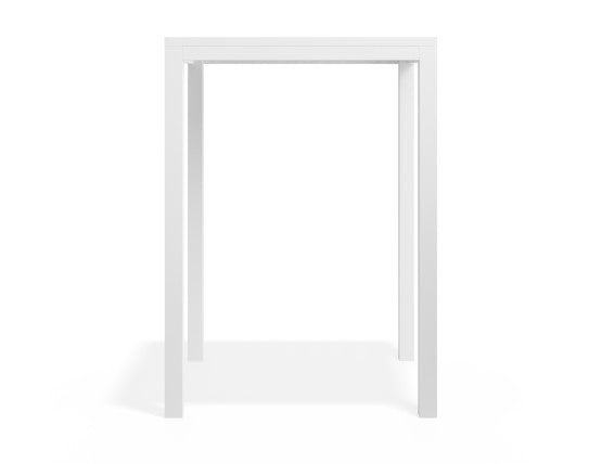Halki Table - Outdoor - High Bar - Matt White 77 x 77cm