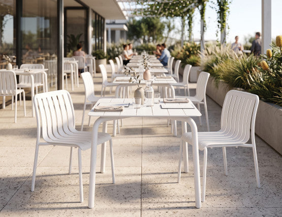 Roku Outdoor Dining Chair - Matt White