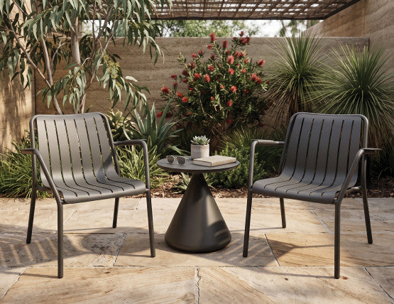 Roku Outdoor Lounge Chair in Matt Charcoal