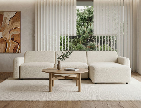 Nordica Coffee Table - Round - 96Dia - Solid Oak