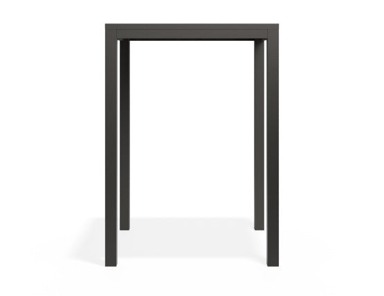 Halki Table - Outdoor - High Bar - Matt Charcoal 77 x 77cm