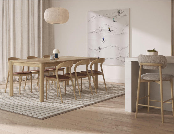 Nordica Dining Table - Solid Oak - 200 x 95cm