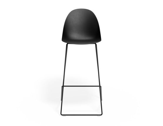 Pebble Black Stool Shell Seat - Counter Stool 75cm Seat