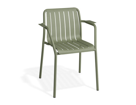 Roku Outdoor Armchair in Matt Eucalyptus Green - No Cushion