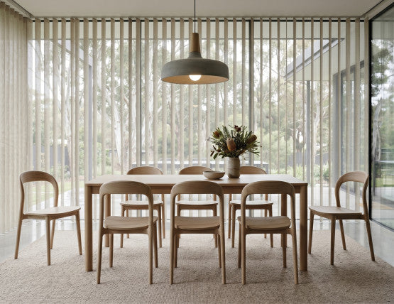 Nordica Dining Table - Solid Oak - 200 x 95cm