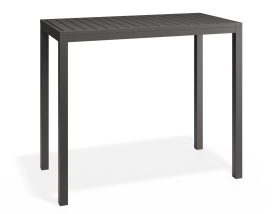 Halki Table - Outdoor - High Bar - 125cm x 65cm - Charcoal
