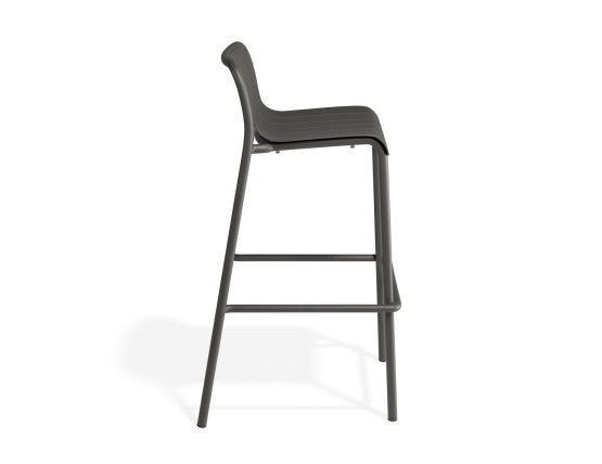 Roku Outdoor Bar Stool in Matt Charcoal