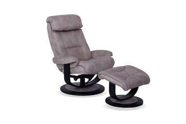 Lazlo Recliner Chair & Footstool - Beige