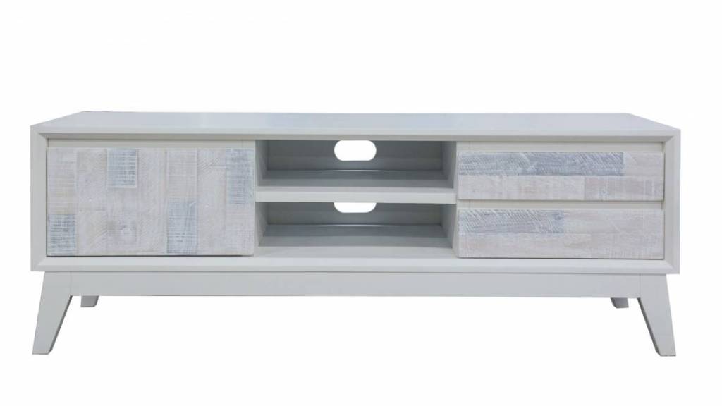 Nassau Coastal Entertainment Unit 180cm - White