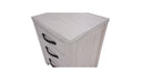 Seabrook 3 Drawer Bedside Table - White Wash