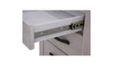 Seabrook 3 Drawer Bedside Table - White Wash