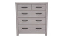Seabrook 5 Drawer Tallboy - White Wash